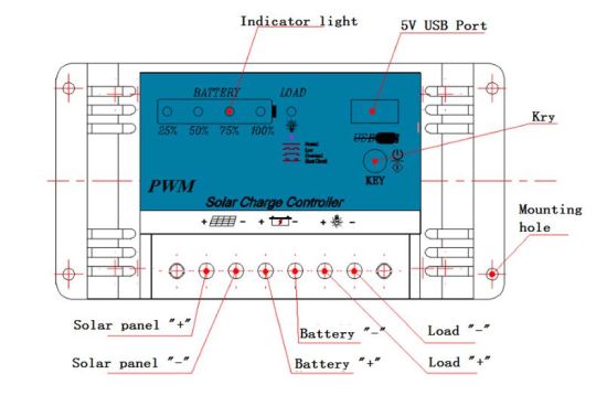 NH12V/20A Solar PWM Controller for Solar Power System