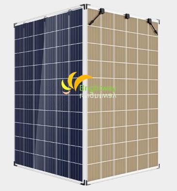 Dual Glass Transparent/Monocrystalline Solar Panel 300W