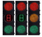 2 Digital LED Traffic Light Countdown Timer Green and Yellow