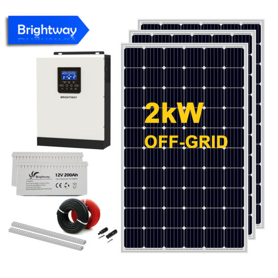 Half Cell Mono Solar Panel System 2kw 5kw 10kw off-Grid Power System