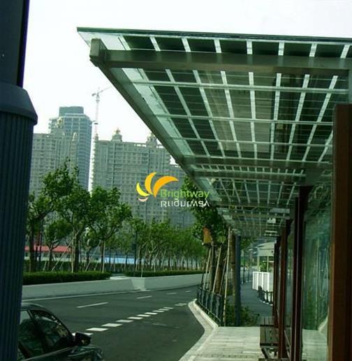 Dual Glass Transparent/Monocrystalline Solar Panel 295W